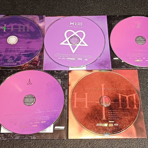 HIM Complete Discography 8 CDs 1997-2013 Box Set with Singles and DVD used