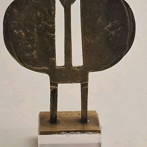 Brass sculpture by I. Moralis Angel like new