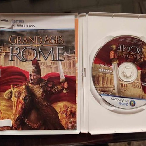 Grand Ages Rome PC DVD used, with booklet and cardboard box