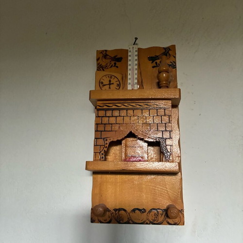 Wooden wall decor vintage used