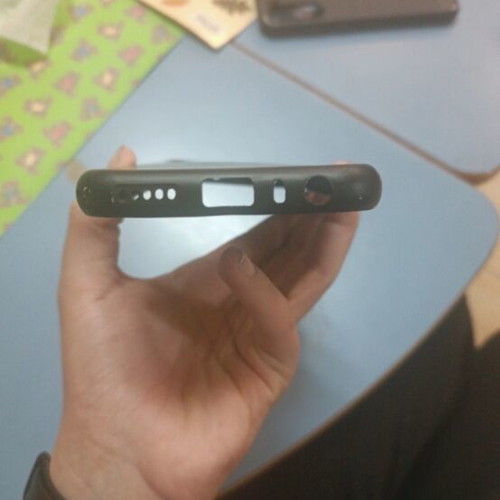 Redmi Note 8T velvet phone case used, black