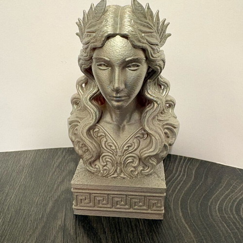 Silver bust statue 15cm new, mythological aesthetic