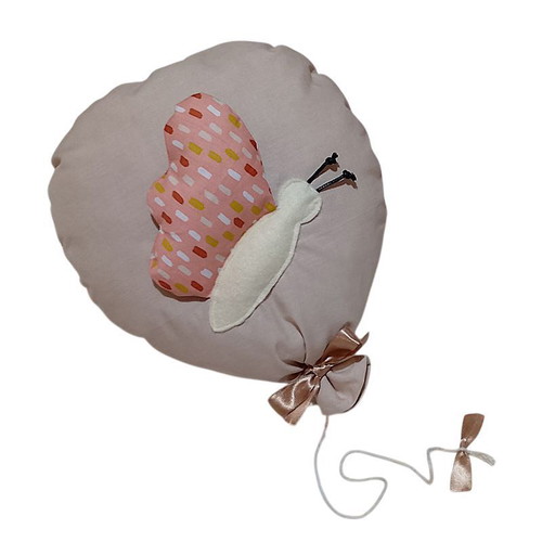 Set of 2 handmade hanging decorative balloons made of cotton fabric
