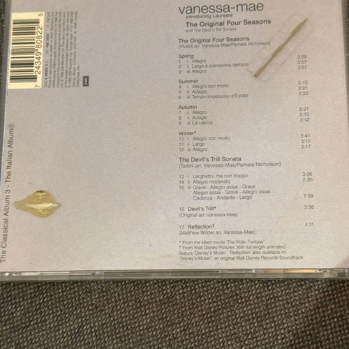 Vanessa-Mae The Original Four Seasons and The Devil's Trill Sonata CD like new, classical