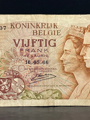 Βέλγιο 50 Frank 1966 μεταχειρισμένο