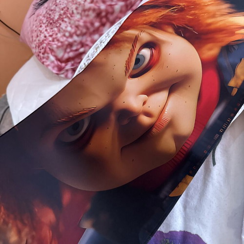 Chucky mousepad with horror thriller design