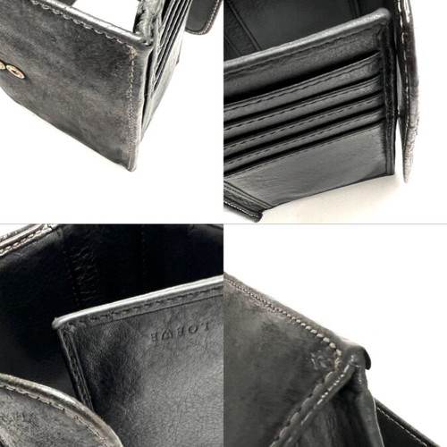 Loewe black wallet used with wear