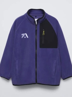 Zara fleece jacket new 13-14 years 164cm purple