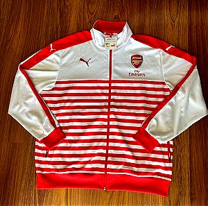 Arsenal Puma Αντρική ζακέτα, XXL 2014-15 track jacket κόκκινο & άσπρο, ποδόσφαιρο, αθλητικό