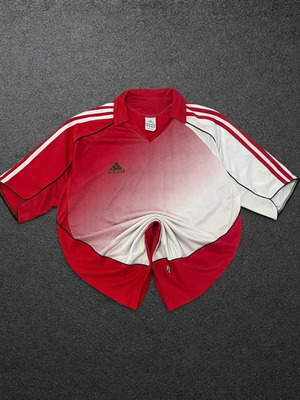 Adidas Vintage Polo 04/05 Y2K Football Style Size L like new, red white