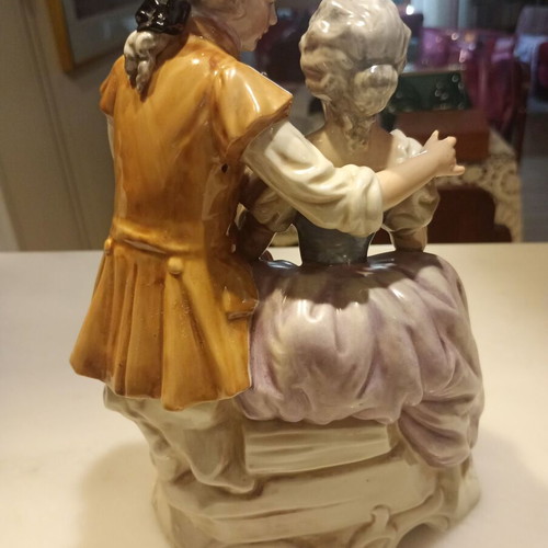 Porcelain figurine like new, German porcelain with GDR crown mark