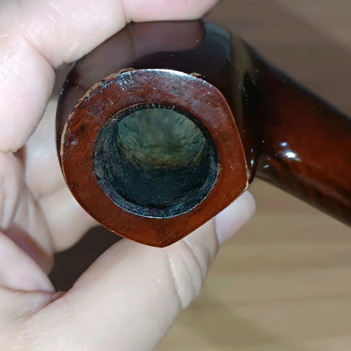 Vintage De Luxe Pipe tobacco pipe used, briar wood