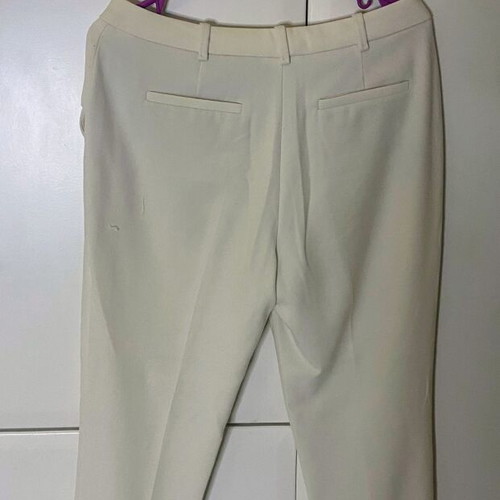 Massimo Dutti classic cream fabric pants, size 40