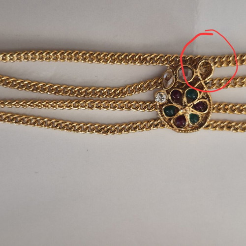 Vintage Galerie Tsangarakis bracelet with semi-precious stones, like new