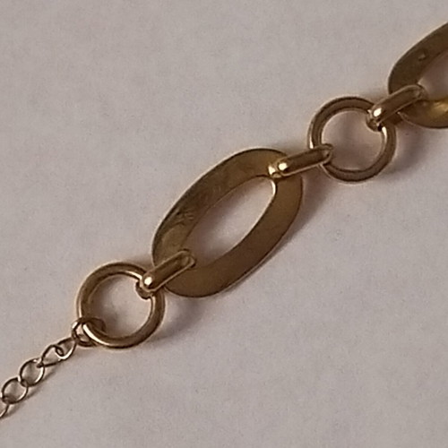 Steel bracelet women’s like new, gold color