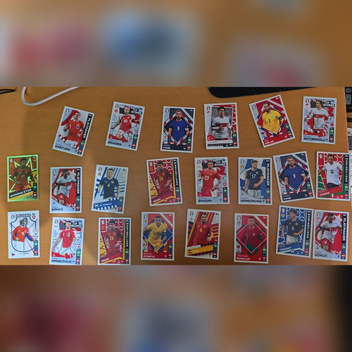 Top Match Attax Euro 2024 cards like new, set of 22