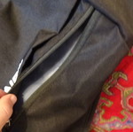 Backpack used, black with 2 compartments