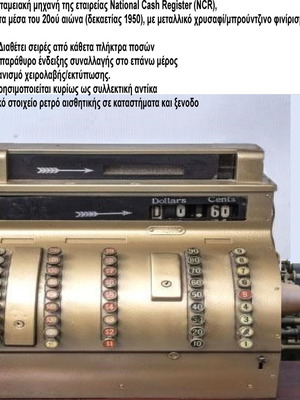 National Cash Register (NCR) vintage mechanical cash register