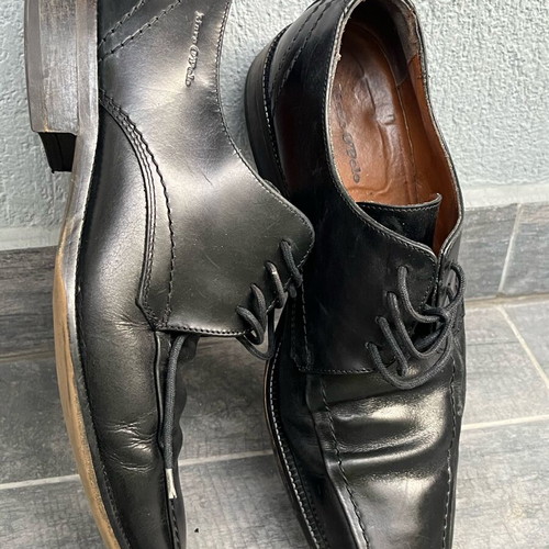 Marco O’Polo men's shoes used, leather derby, size 41, black