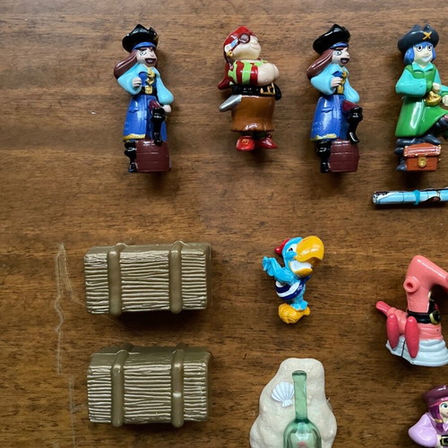 Kinder Surprise figures used, pack of 12 monsters and pirates