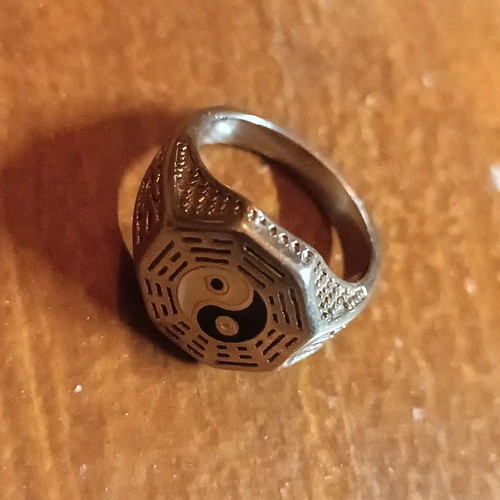 Stainless Steel Ying Yang Ring used