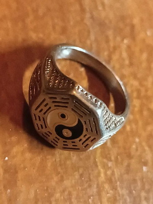 Stainless Steel Ying Yang Ring used
