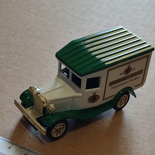 Antique beer advertising truck model