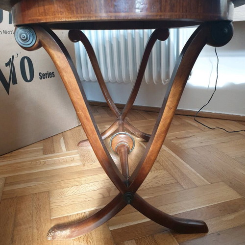 French antique coffee table used, 50x80x46 cm