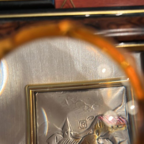 Wooden frames with silver 925 like new, size 13x13