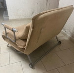 Sofa bed used with two pillows