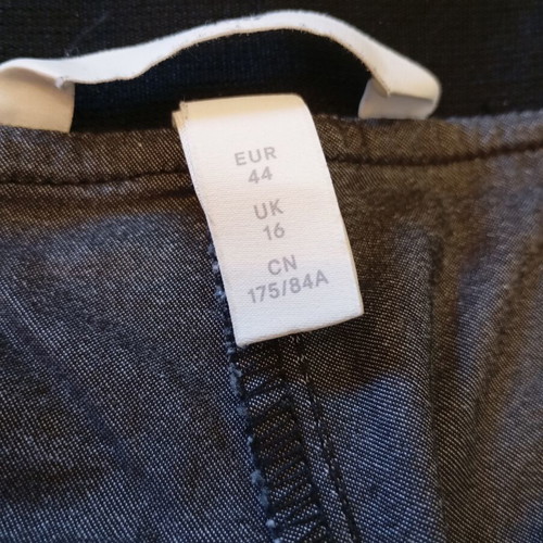 H&M Elastic High-Waisted Pants like new, black and grey