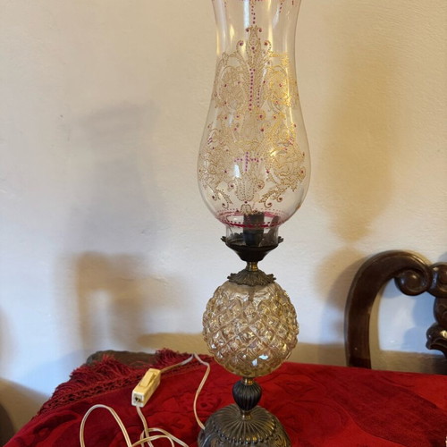 Large vintage table lamp used