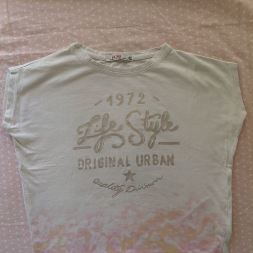 Energiers white children's short-sleeve t-shirt Life Style 1972 used