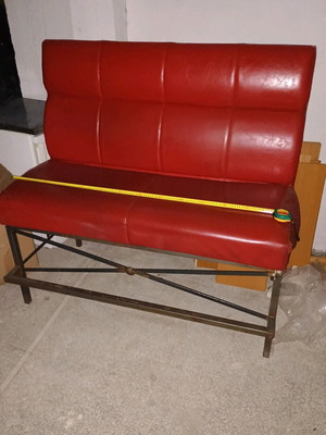 Sofa used 1.40m slightly elevated ideal for coffee bar