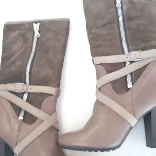 Bates boots new, leather brown and beige, size 40