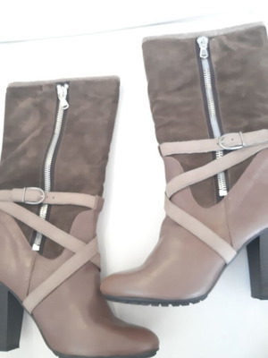 Bates boots new, leather brown and beige, size 40