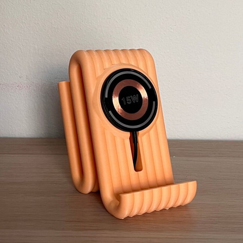 3D Printed Minimal Design Mobile Phone Stand with Wireless Charging new