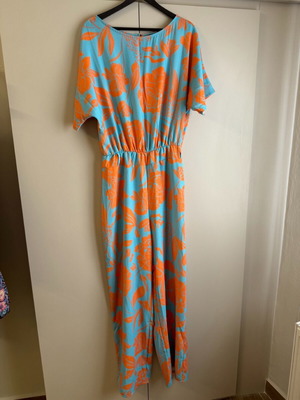 One-piece jumpsuit new, orange, size L-XL with tag