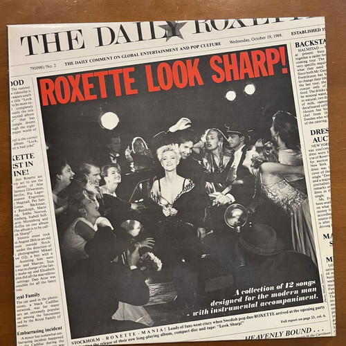 Roxette Look Sharp LP like new, pop genre