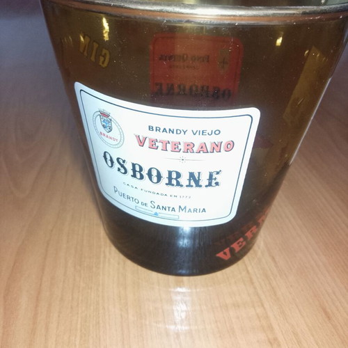 Osborne Veterano collectible glass, like new, 12.5 cm diameter, 13 cm height