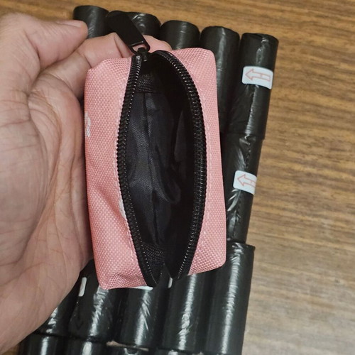 Dog Poop Bags Set with Pink Holder, 20 Rolls, New