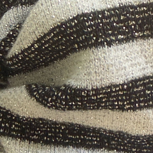 Handmade hair tie new, black and white