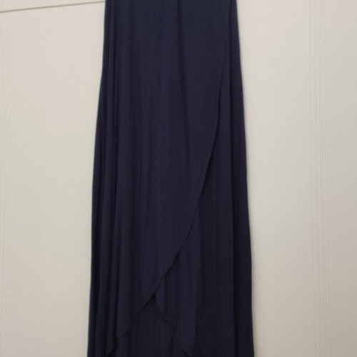 Celestino long blue elastic asymmetric skirt like new, size L