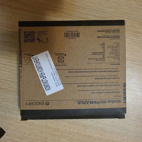Endorfy Stratus 120 PWM ARGB computer fans like new, pack of 2