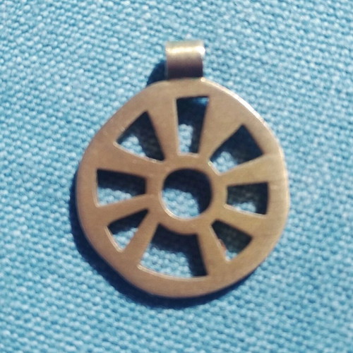 Zolota silver gold-plated pendant like new, 925 silver, 2.5x2 cm