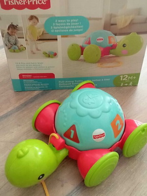 Fisher-Price pull-along turtle used with numbers and shapes