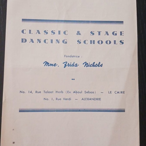 Grand recital de danse Frida Nichols 1954, used, 3 programs