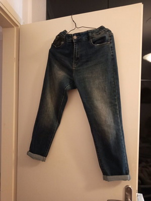Jeans like new with cuffs, size XL