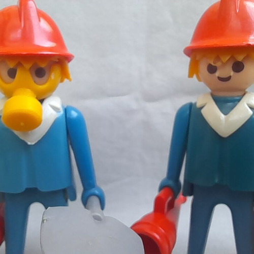 Playmobil vintage firefighters, set of 16 pieces