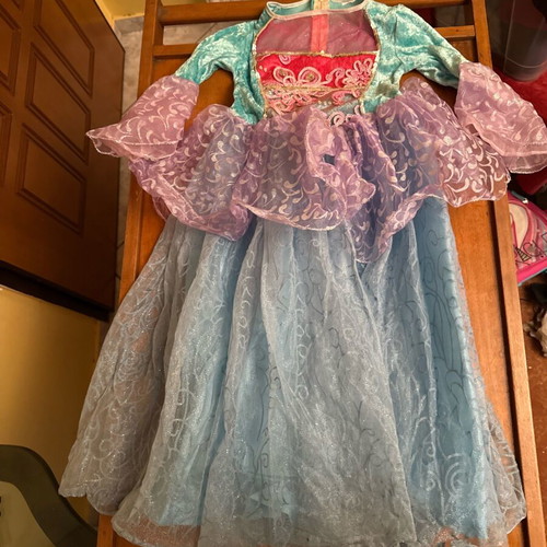 Princess kids dress like new, blue multicolor, size S
